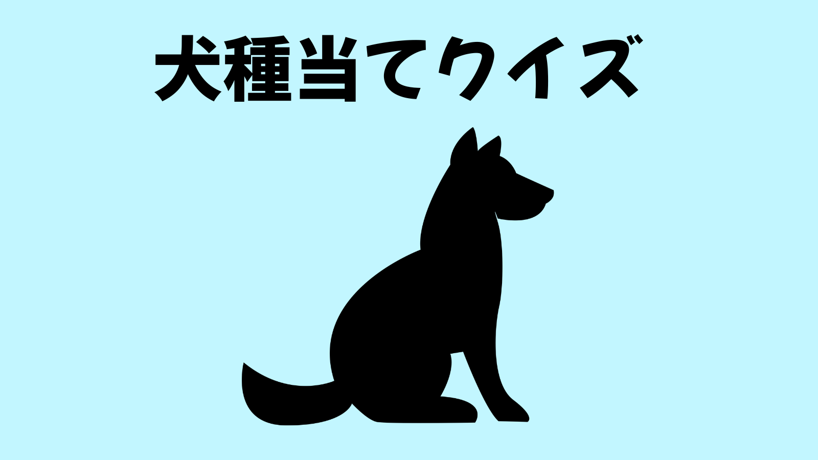 犬種当てクイズ